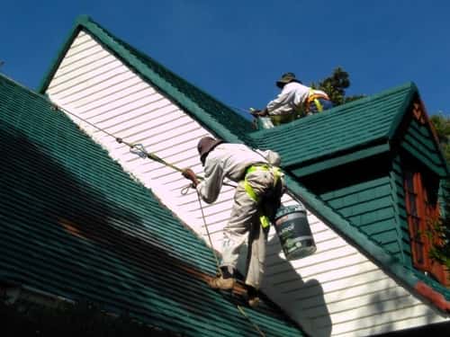 roof painting after